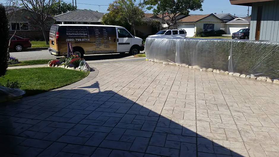 Exterior Concrete Staining Company Orange County, CA